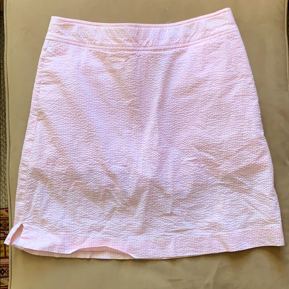 Vineyard Vines seersucker golf skort